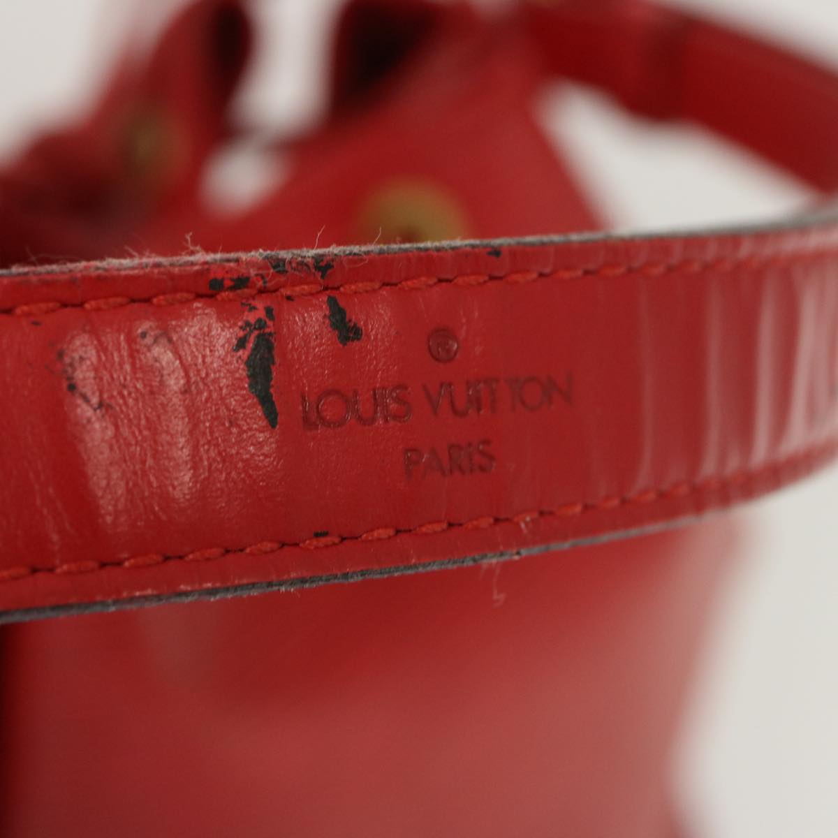 LOUIS VUITTON Epi Petit Noe Shoulder Bag Red M44107 LV Auth ar11584B