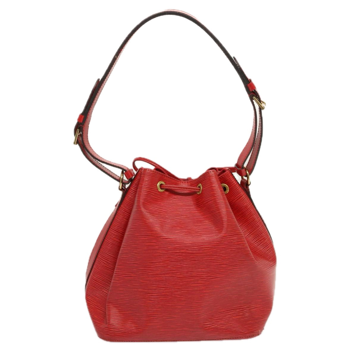 LOUIS VUITTON Epi Petit Noe Shoulder Bag Red M44107 LV Auth ar11584B