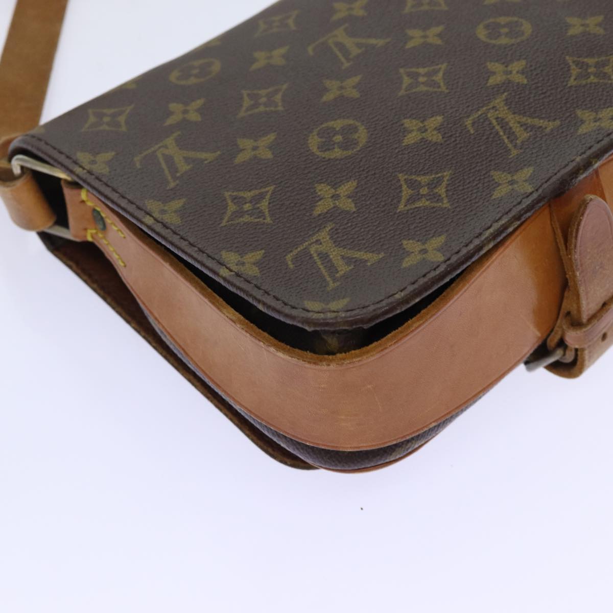 LOUIS VUITTON Monogram Cartouchiere MM Shoulder Bag Vintage M51253 Auth ar11590B