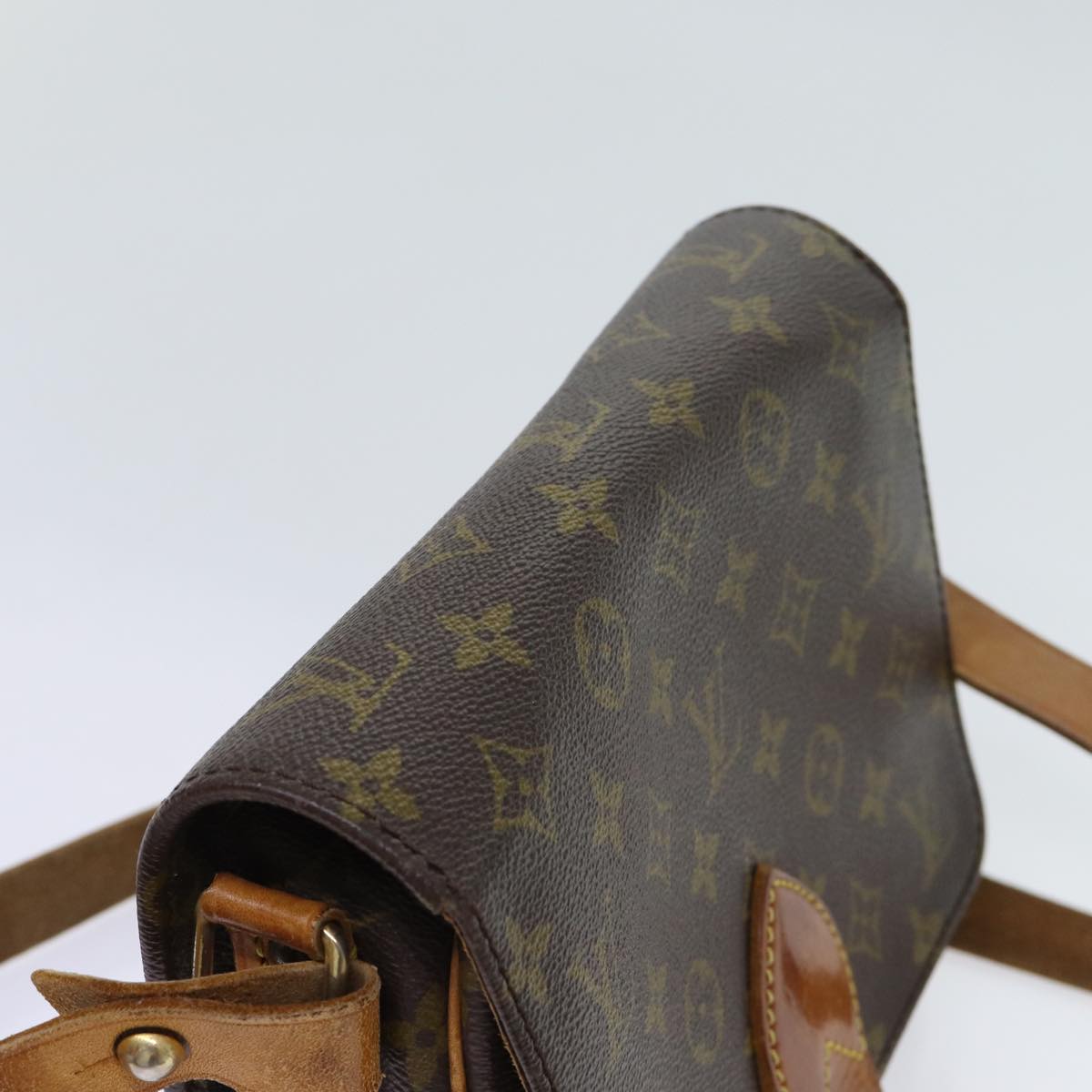 LOUIS VUITTON Monogram Cartouchiere MM Shoulder Bag Vintage M51253 Auth ar11590B