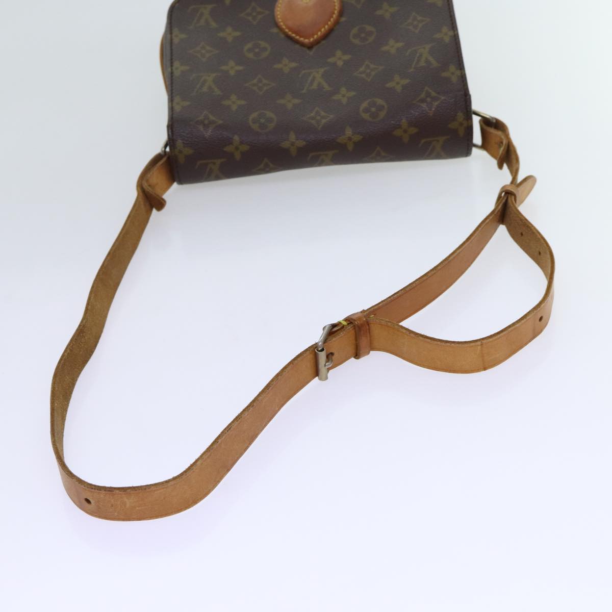 LOUIS VUITTON Monogram Cartouchiere MM Shoulder Bag Vintage M51253 Auth ar11590B