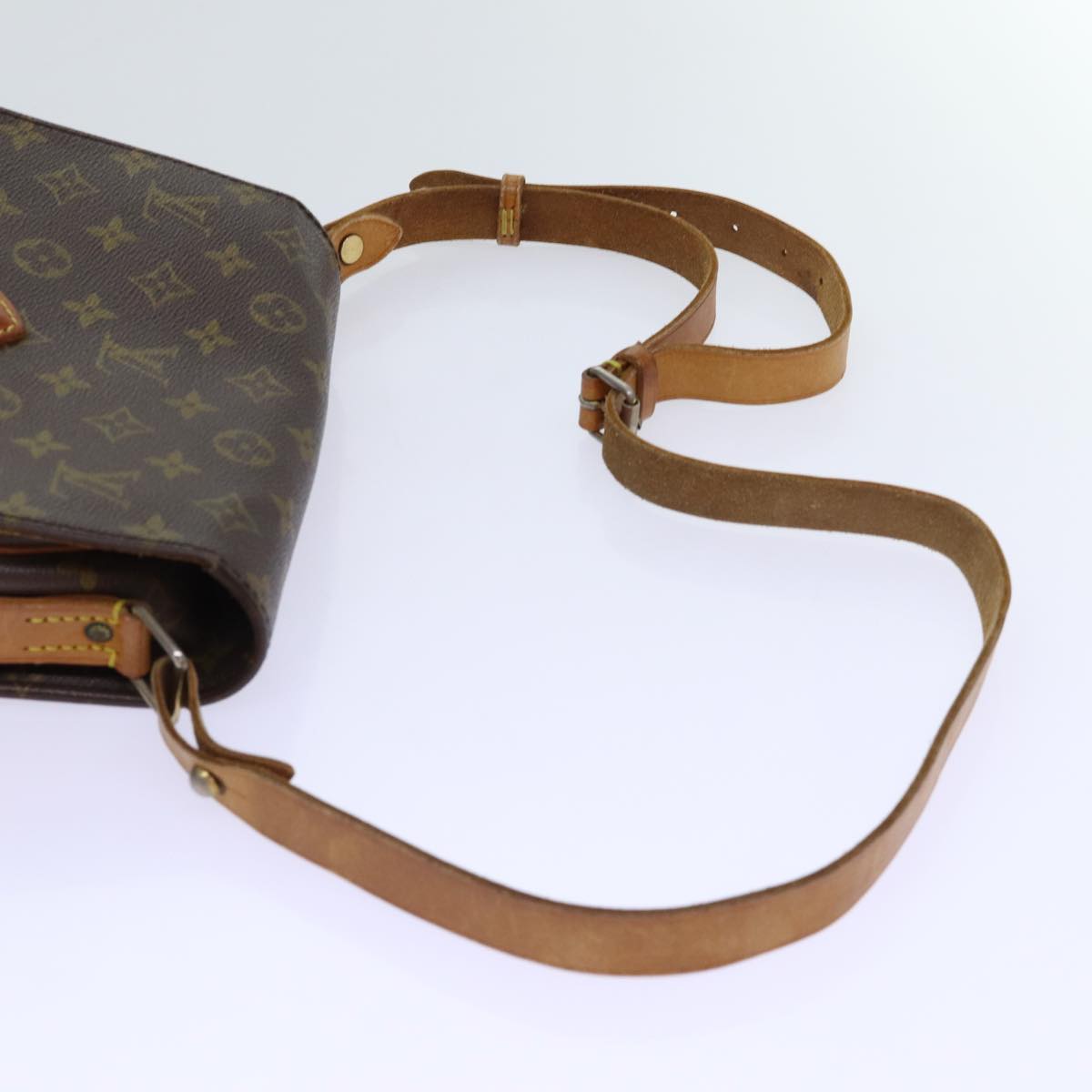 LOUIS VUITTON Monogram Cartouchiere MM Shoulder Bag Vintage M51253 Auth ar11590B