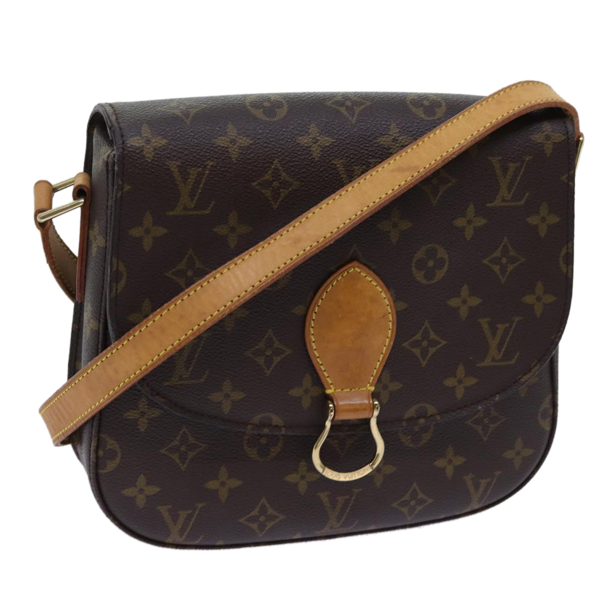 LOUIS VUITTON Monogram Saint Cloud GM Shoulder Bag M51242 LV Auth ar11591B