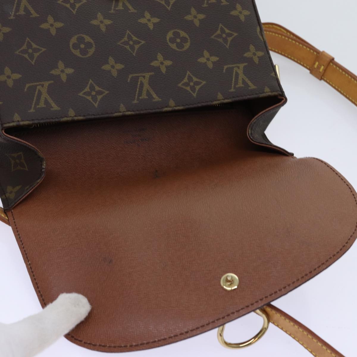 LOUIS VUITTON Monogram Saint Cloud GM Shoulder Bag M51242 LV Auth ar11591B