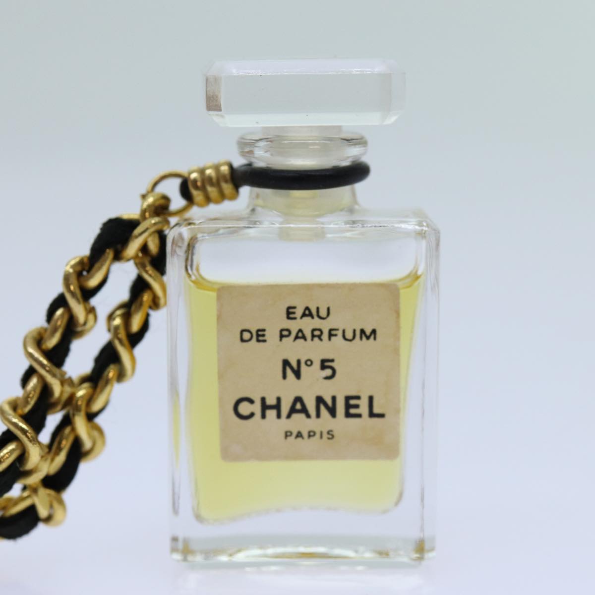 CHANEL Perfume Necklace Gold CC Auth ar11597B - 0