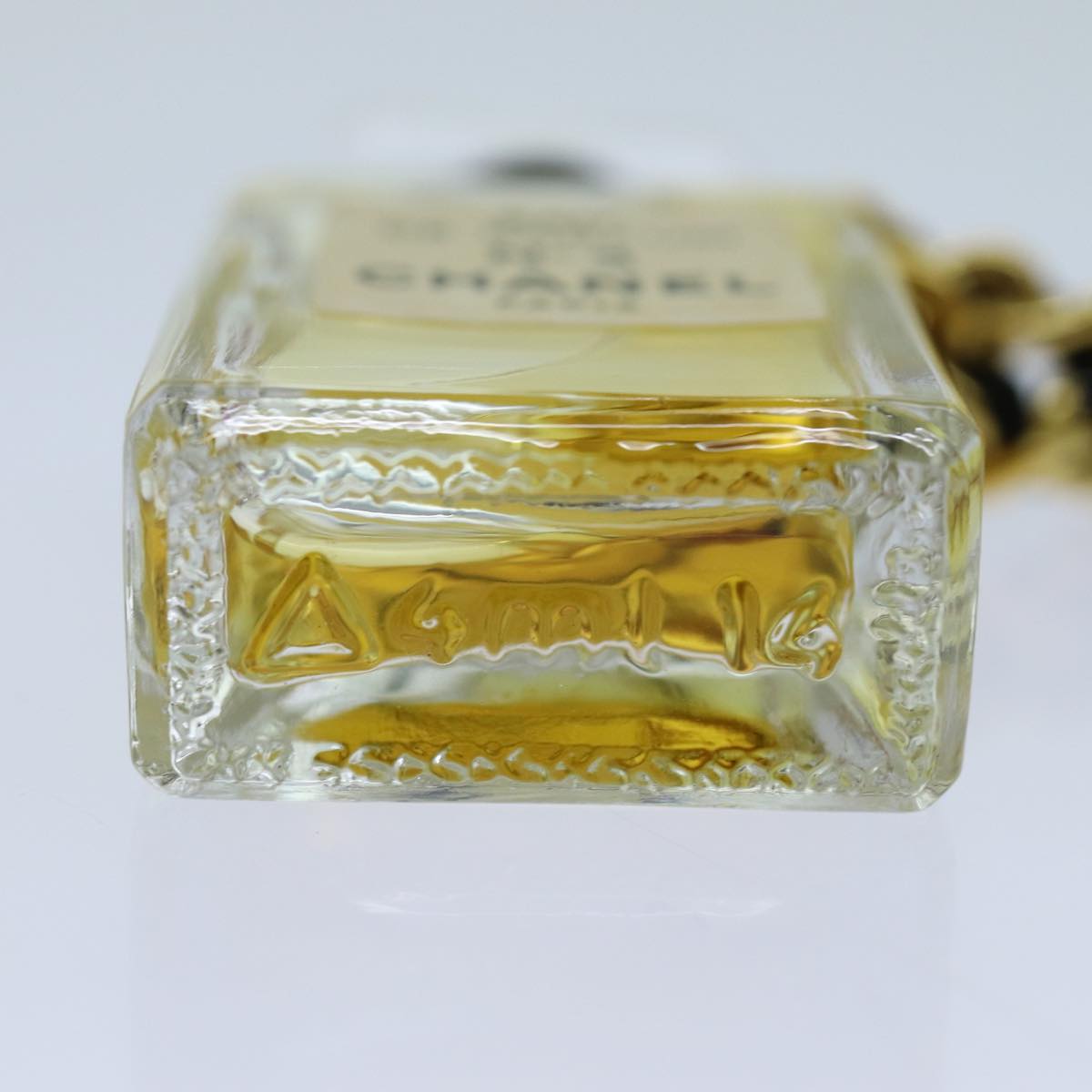 CHANEL Perfume Necklace Gold CC Auth ar11597B