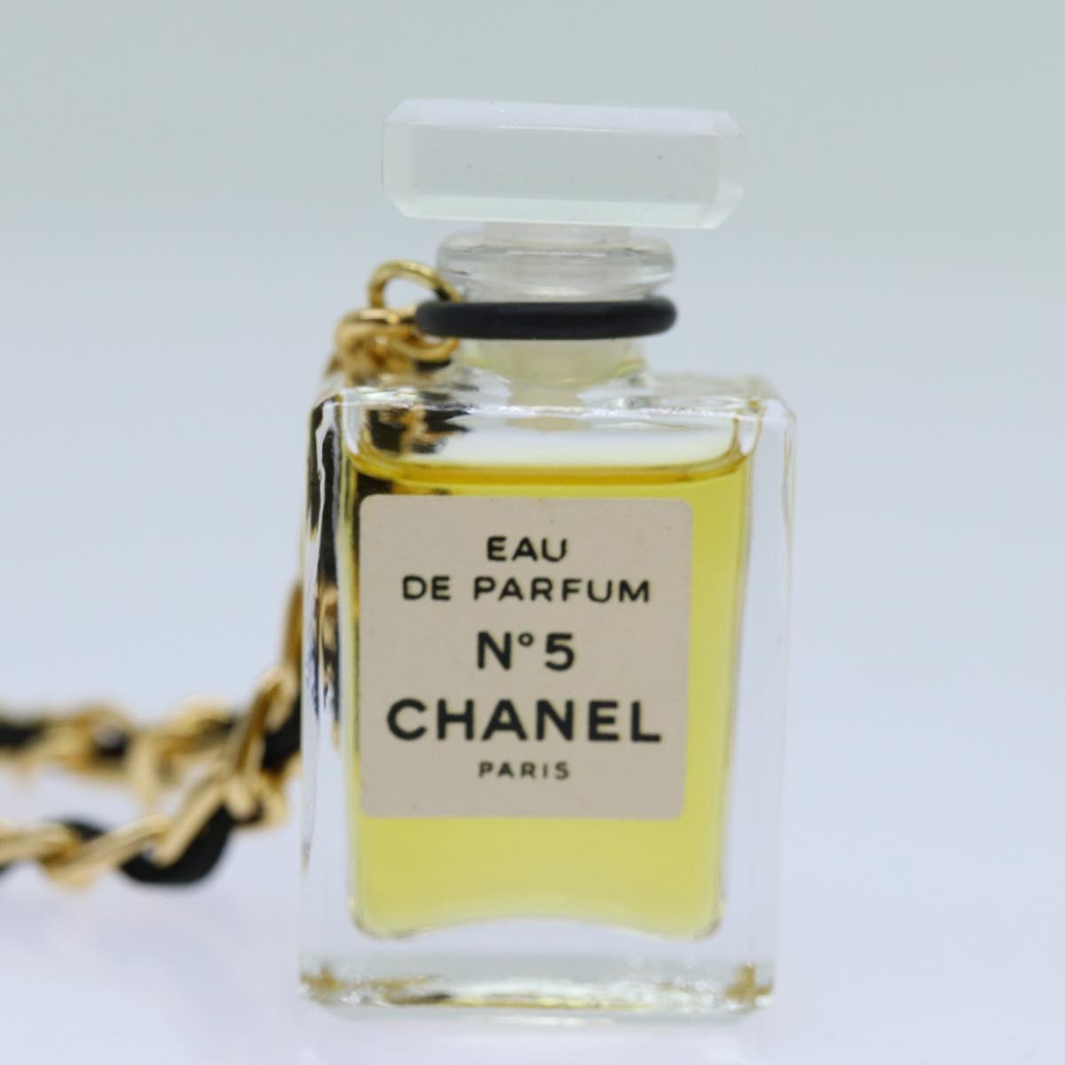 CHANEL Perfume Necklace Gold CC Auth ar11607B - 0