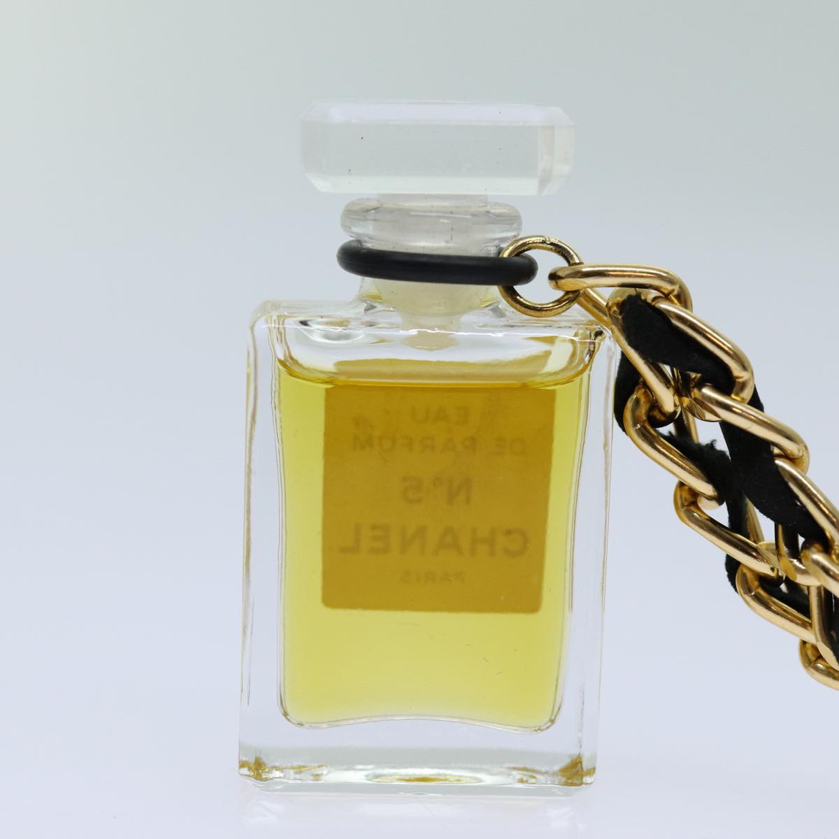 CHANEL Perfume Necklace Gold CC Auth ar11607B