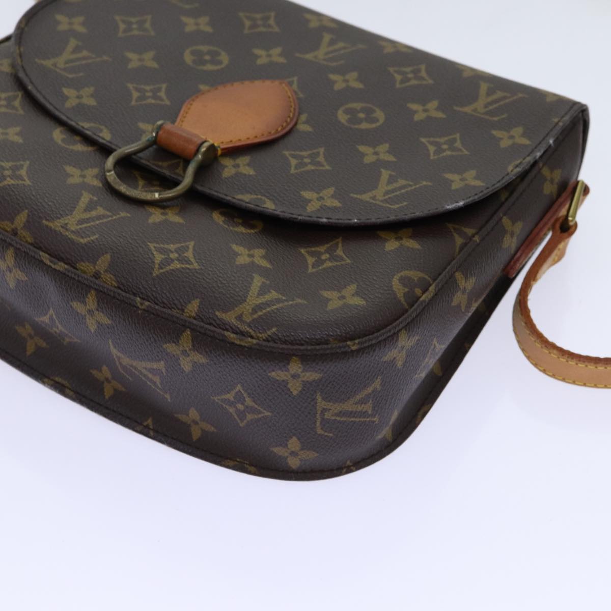 LOUIS VUITTON Monogram Saint Cloud GM Shoulder Bag M51242 LV Auth ar11615B