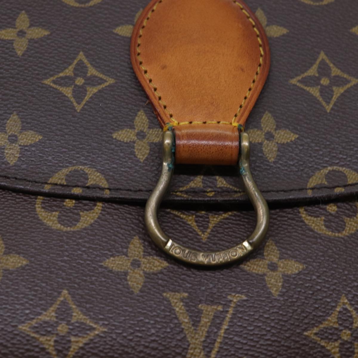 LOUIS VUITTON Monogram Saint Cloud GM Shoulder Bag M51242 LV Auth ar11615B