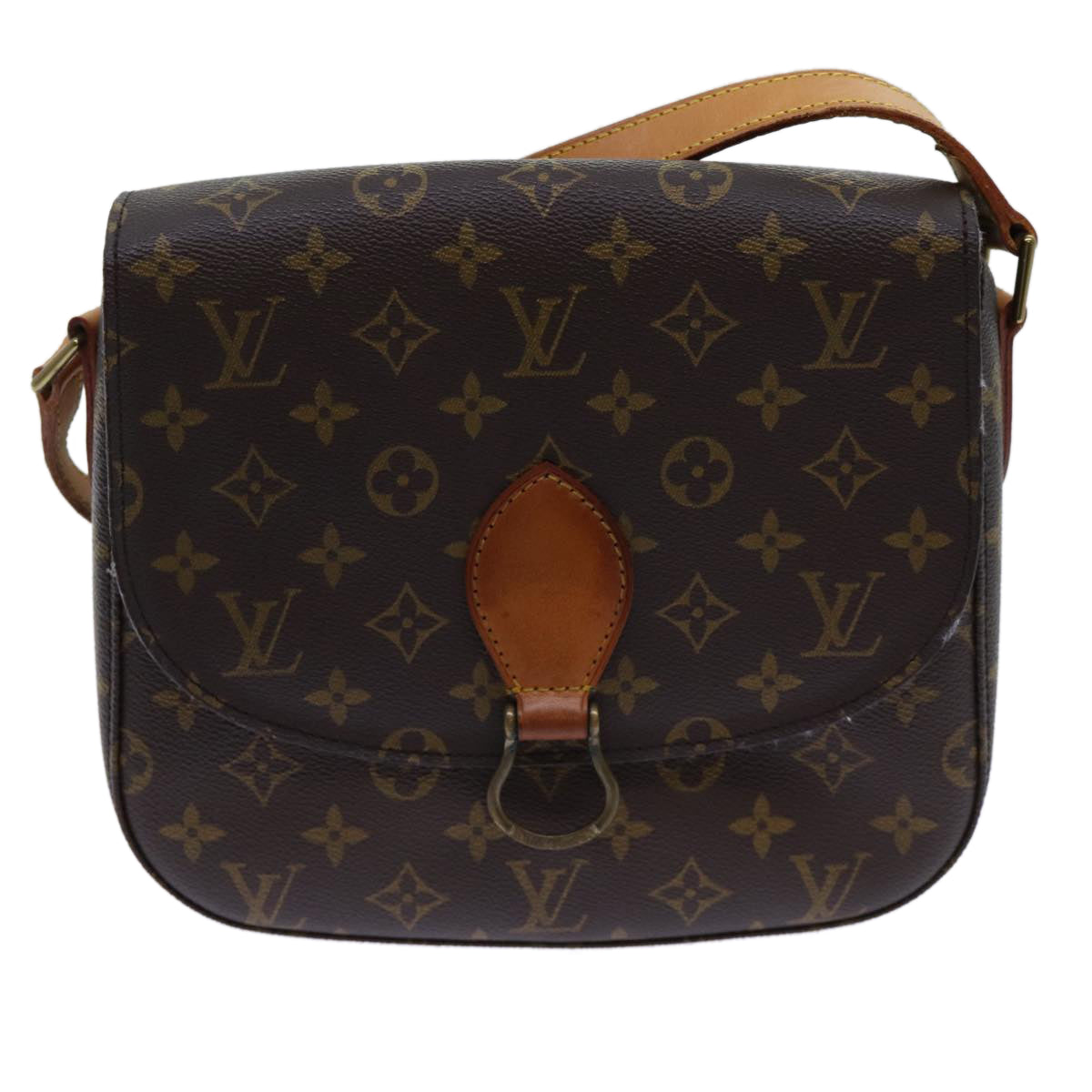 LOUIS VUITTON Monogram Saint Cloud GM Shoulder Bag M51242 LV Auth ar11615B