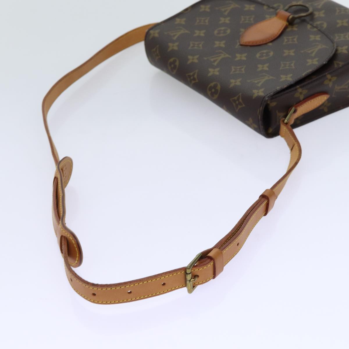 LOUIS VUITTON Monogram Saint Cloud GM Shoulder Bag M51242 LV Auth ar11615B