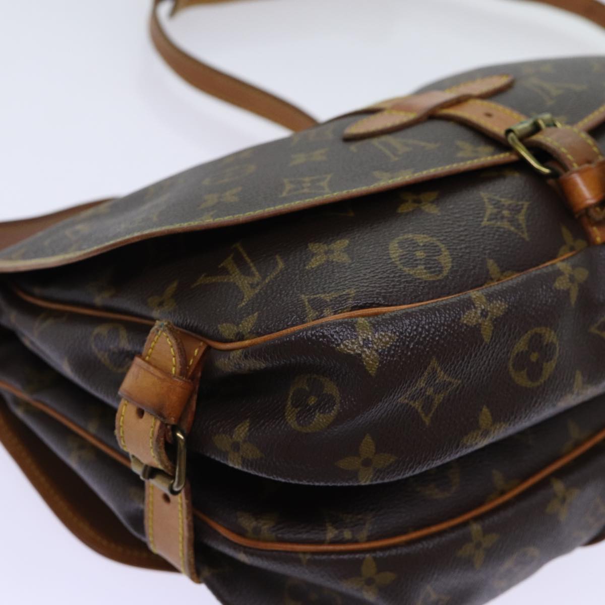 LOUIS VUITTON Monogram Saumur 30 Shoulder Bag M42256 LV Auth ar11621B