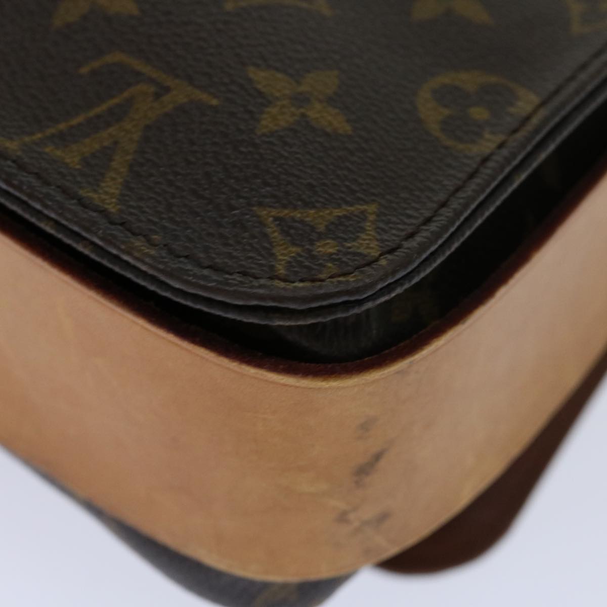 LOUIS VUITTON Monogram Cartouchiere GM Shoulder Bag M51252 LV Auth ar11622B