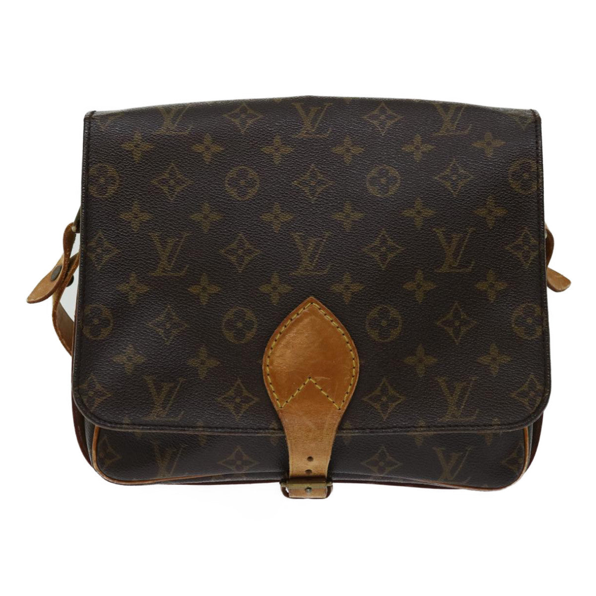 LOUIS VUITTON Monogram Cartouchiere GM Shoulder Bag M51252 LV Auth ar11622B