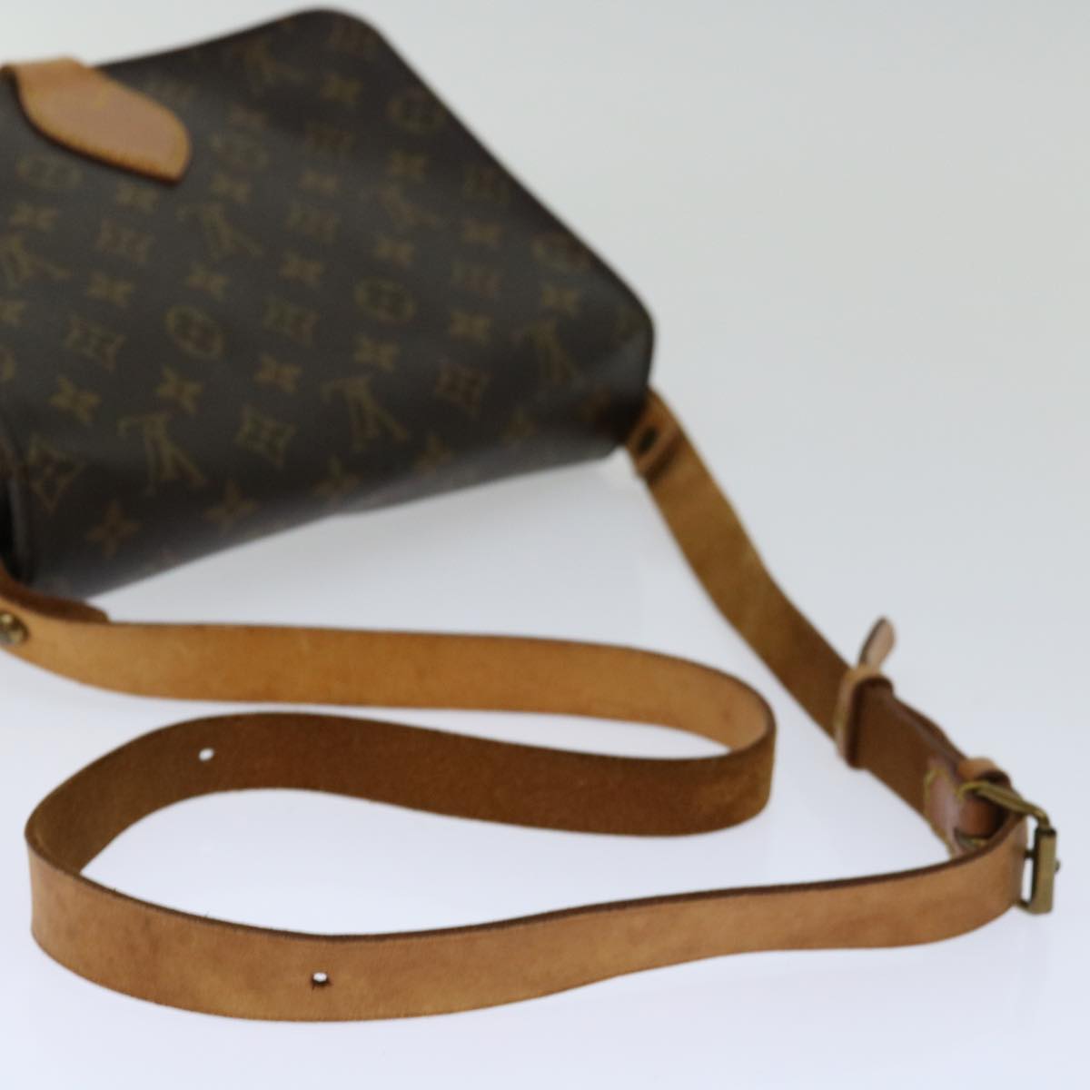 LOUIS VUITTON Monogram Cartouchiere GM Shoulder Bag M51252 LV Auth ar11622B