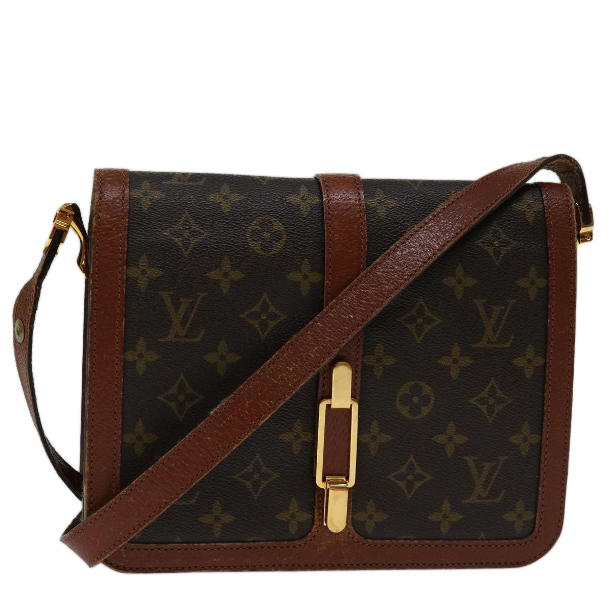 LOUIS VUITTON Monogram Ronpoan Shoulder Bag No.232 LV Auth ar11630B