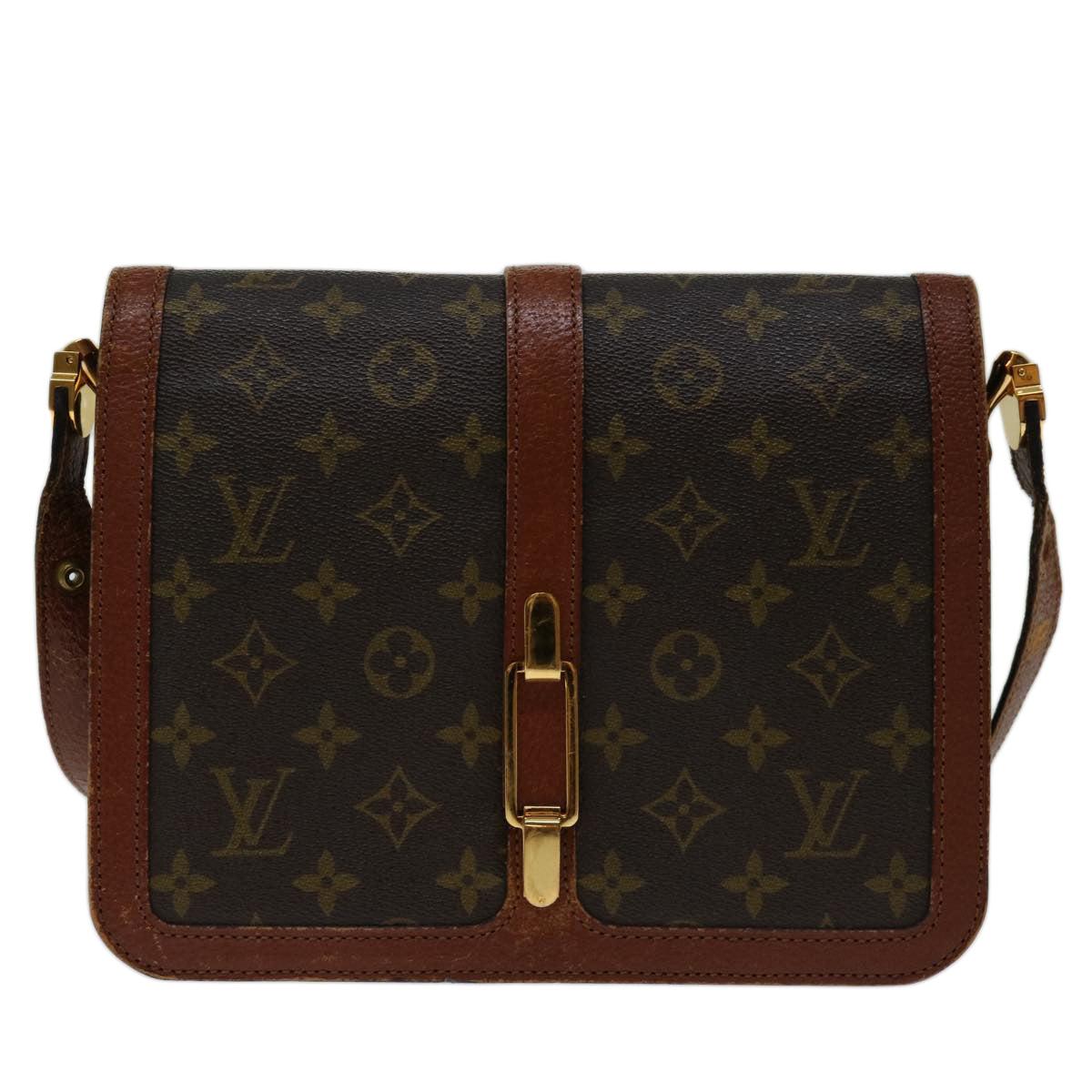 LOUIS VUITTON Monogram Ronpoan Shoulder Bag No.232 LV Auth ar11630B