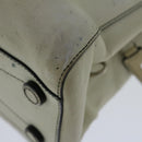 PRADA Hand Bag Leather White Auth ar11644B-16