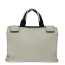 PRADA Hand Bag Leather White Auth ar11644B-13