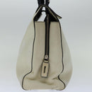 PRADA Hand Bag Leather White Auth ar11644B-3
