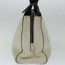 PRADA Hand Bag Leather White Auth ar11644B-4