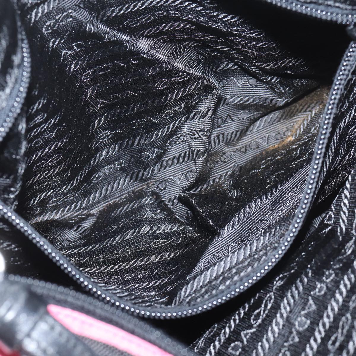 PRADA Shoulder Bag Nylon Pink Auth ar11645B
