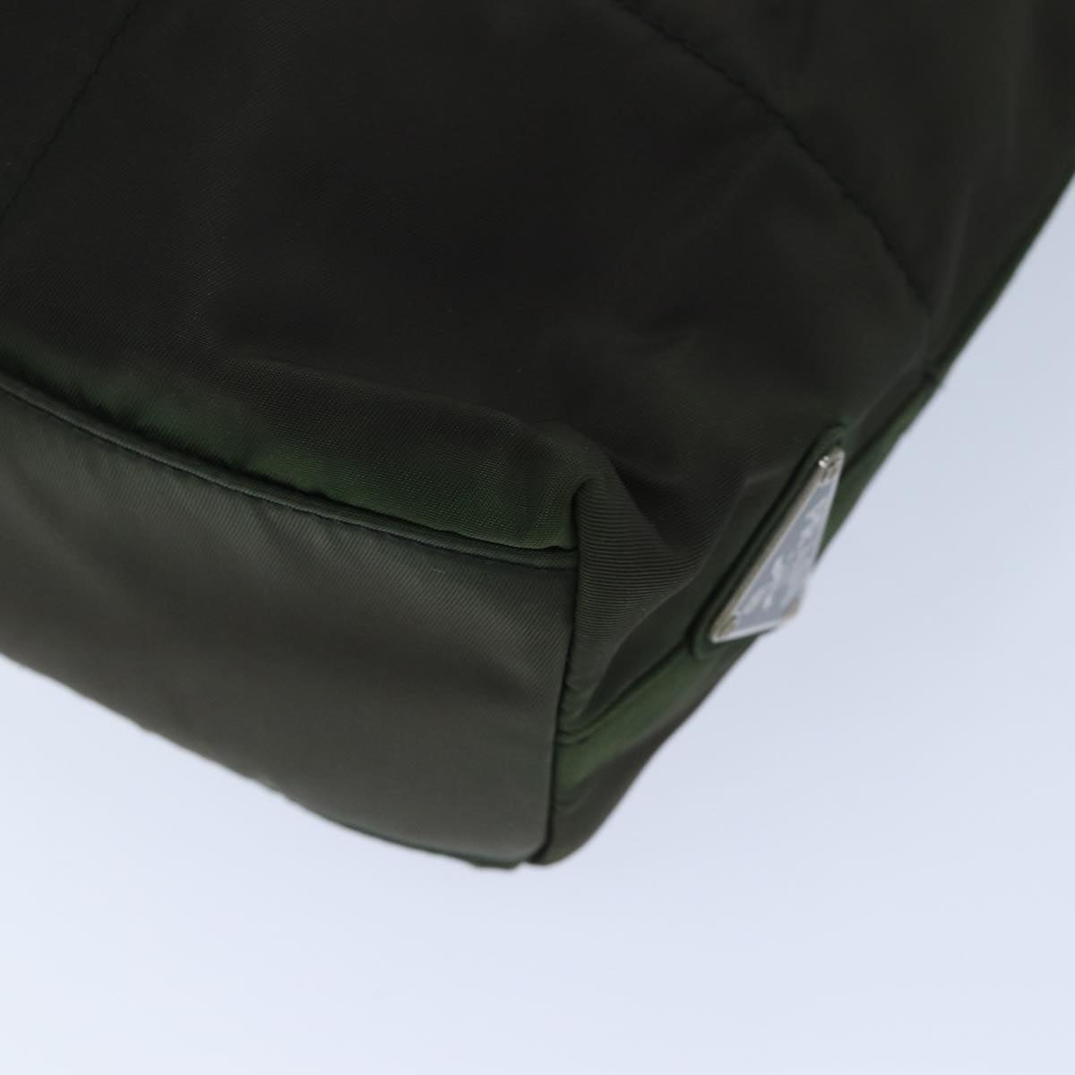 PRADA Shoulder Bag Nylon Khaki Auth ar11647B
