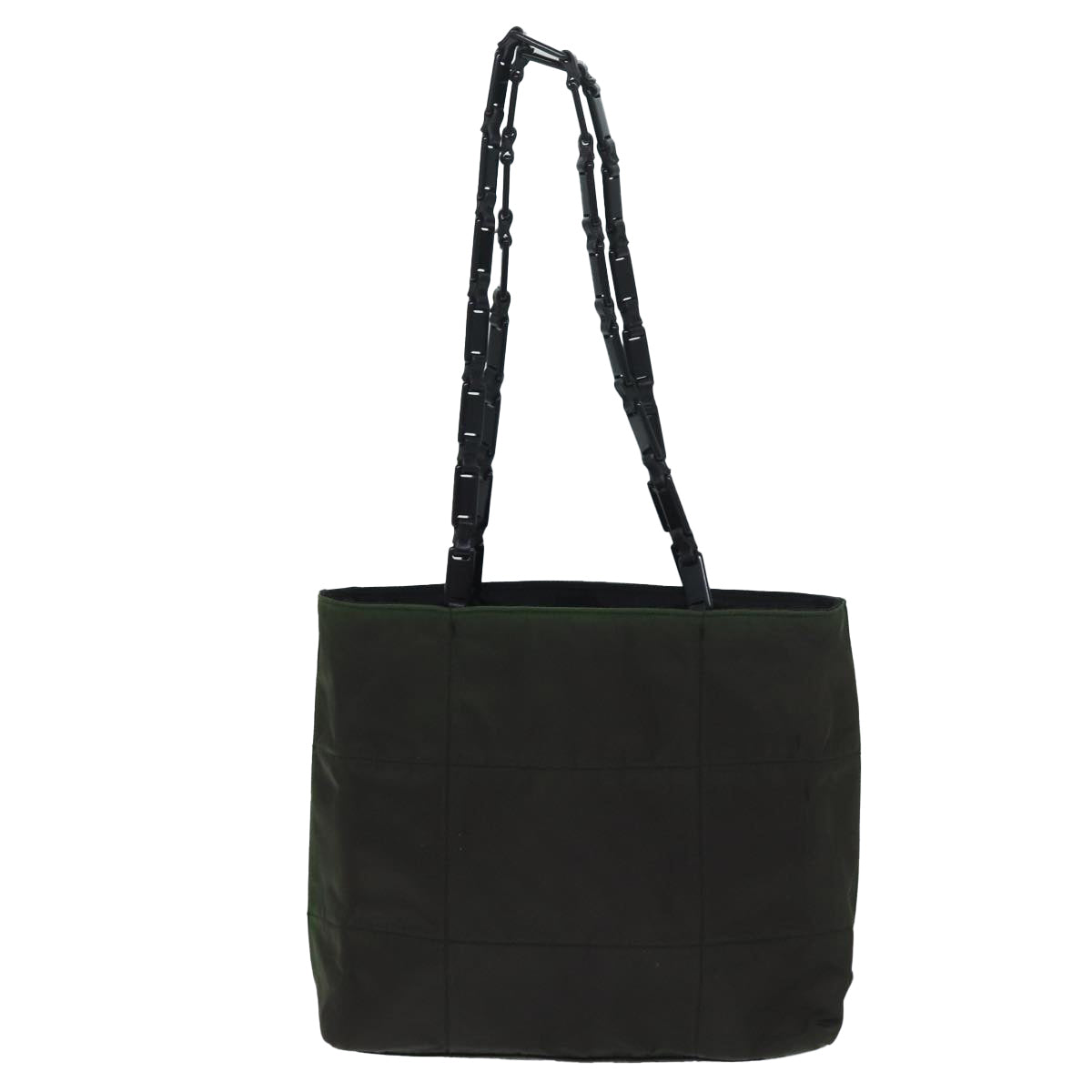 PRADA Shoulder Bag Nylon Khaki Auth ar11647B - 0