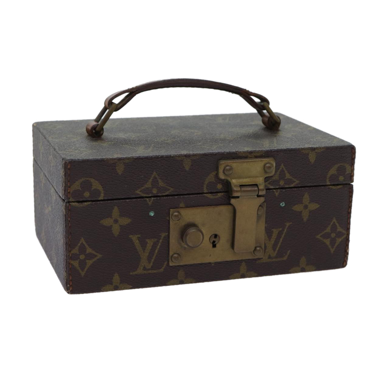 LOUIS VUITTON Monogram Boite A Tour Jewelry Box M47236 LV Auth ar11657B