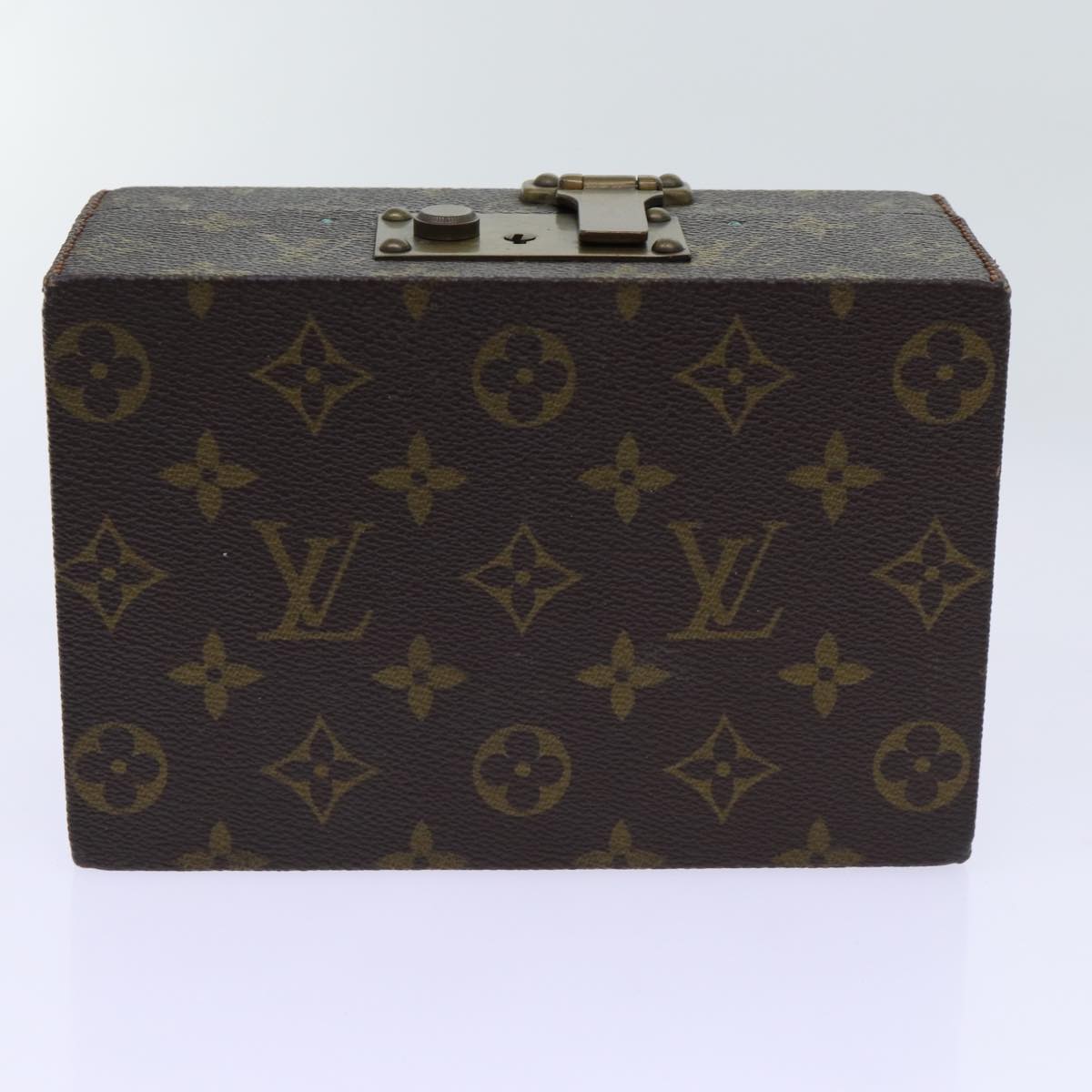 LOUIS VUITTON Monogram Boite A Tour Jewelry Box M47236 LV Auth ar11657B