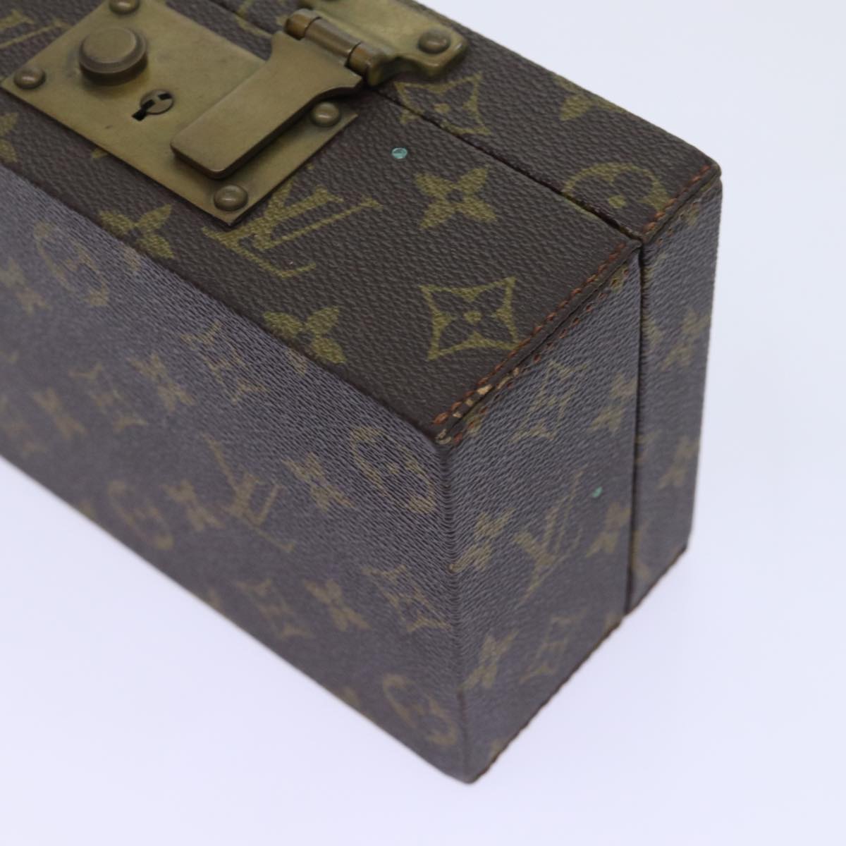 LOUIS VUITTON Monogram Boite A Tour Jewelry Box M47236 LV Auth ar11657B