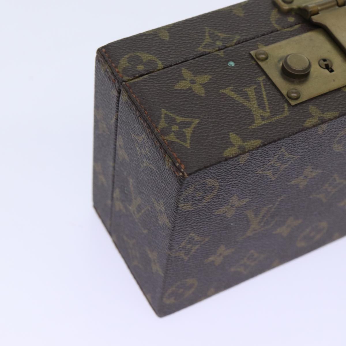 LOUIS VUITTON Monogram Boite A Tour Jewelry Box M47236 LV Auth ar11657B