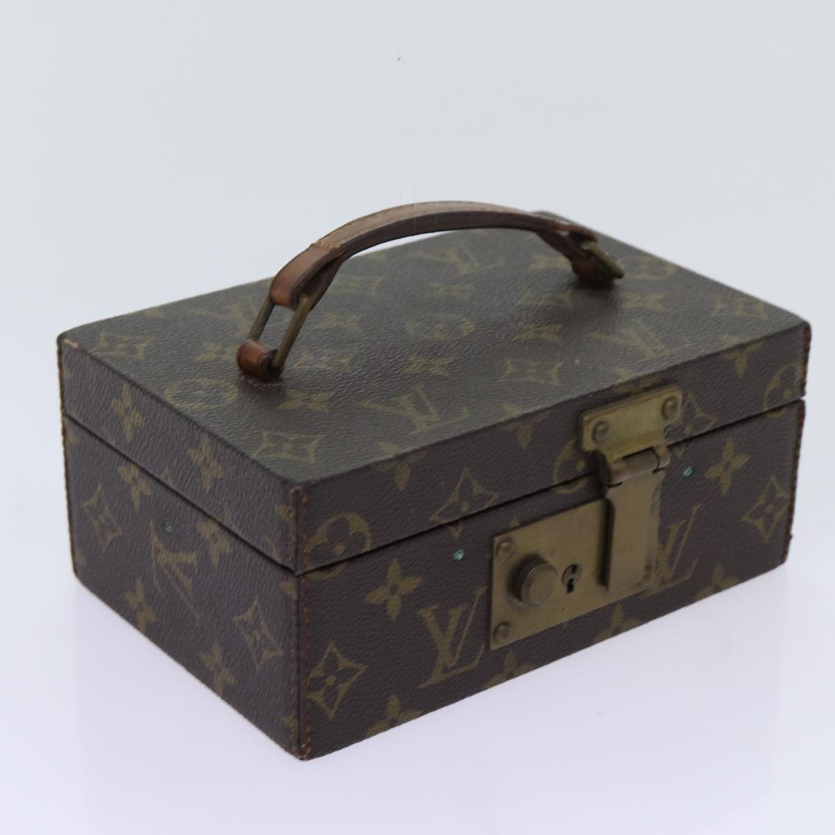 LOUIS VUITTON Monogram Boite A Tour Jewelry Box M47236 LV Auth ar11657B