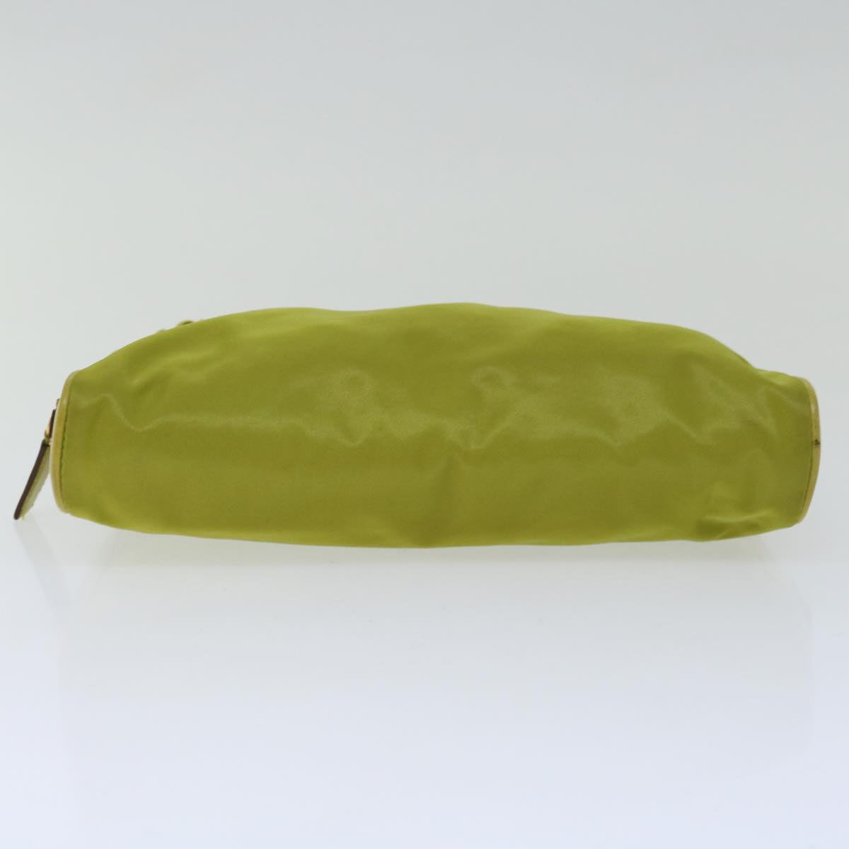 PRADA Hand Bag Nylon Green Auth ar11658B