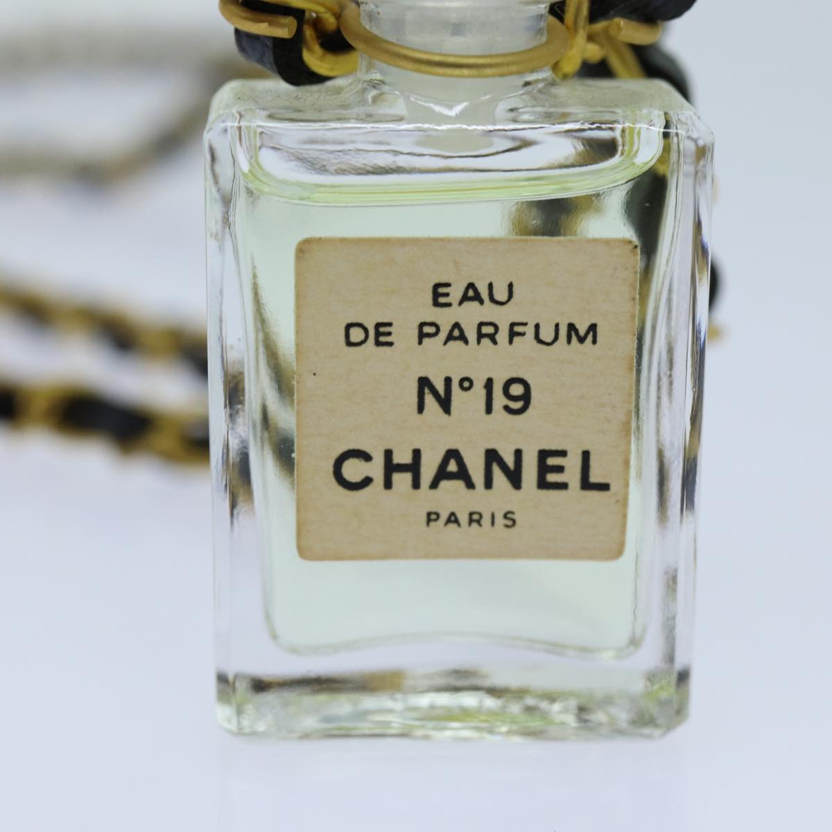 CHANEL Perfume Necklace Gold CC Auth ar11667B