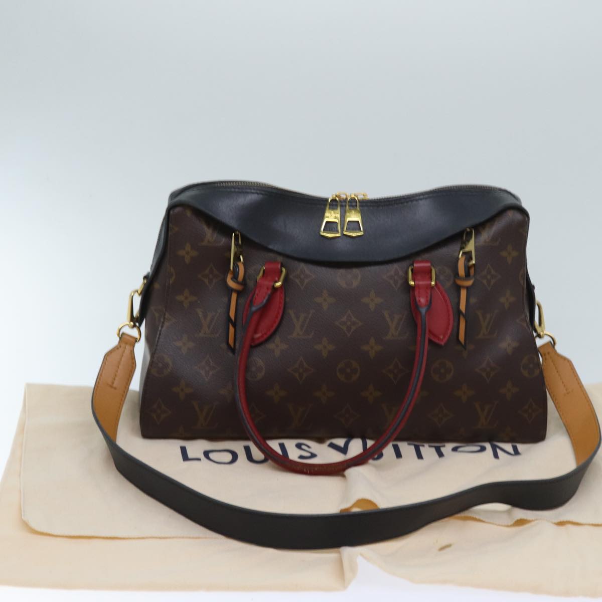 LOUIS VUITTON Monogram Tuile Reevess Shoulder Bag 2way M43441 LV Auth ar11672B