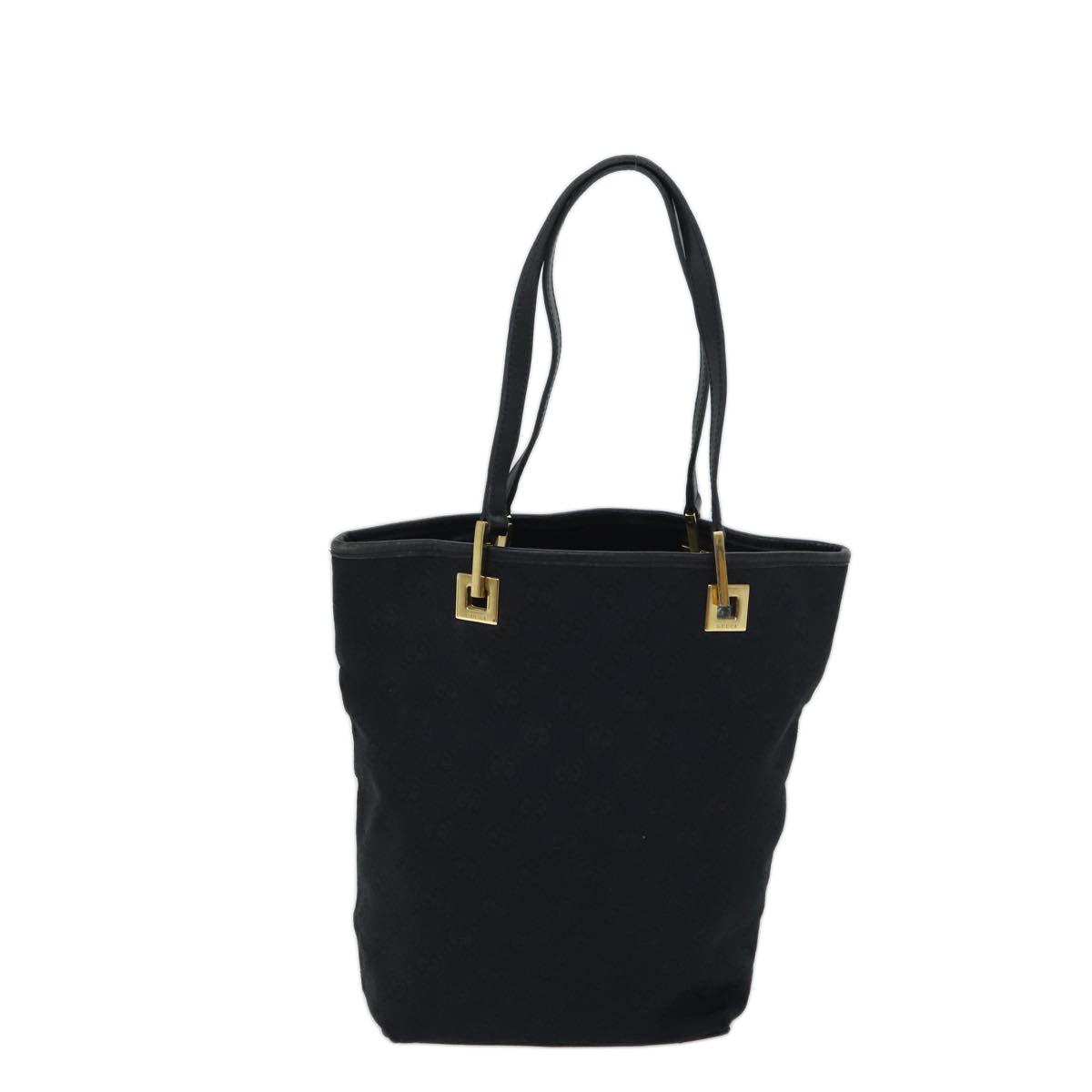 GUCCI GG Canvas Tote Bag Black Auth ar11681 - 0