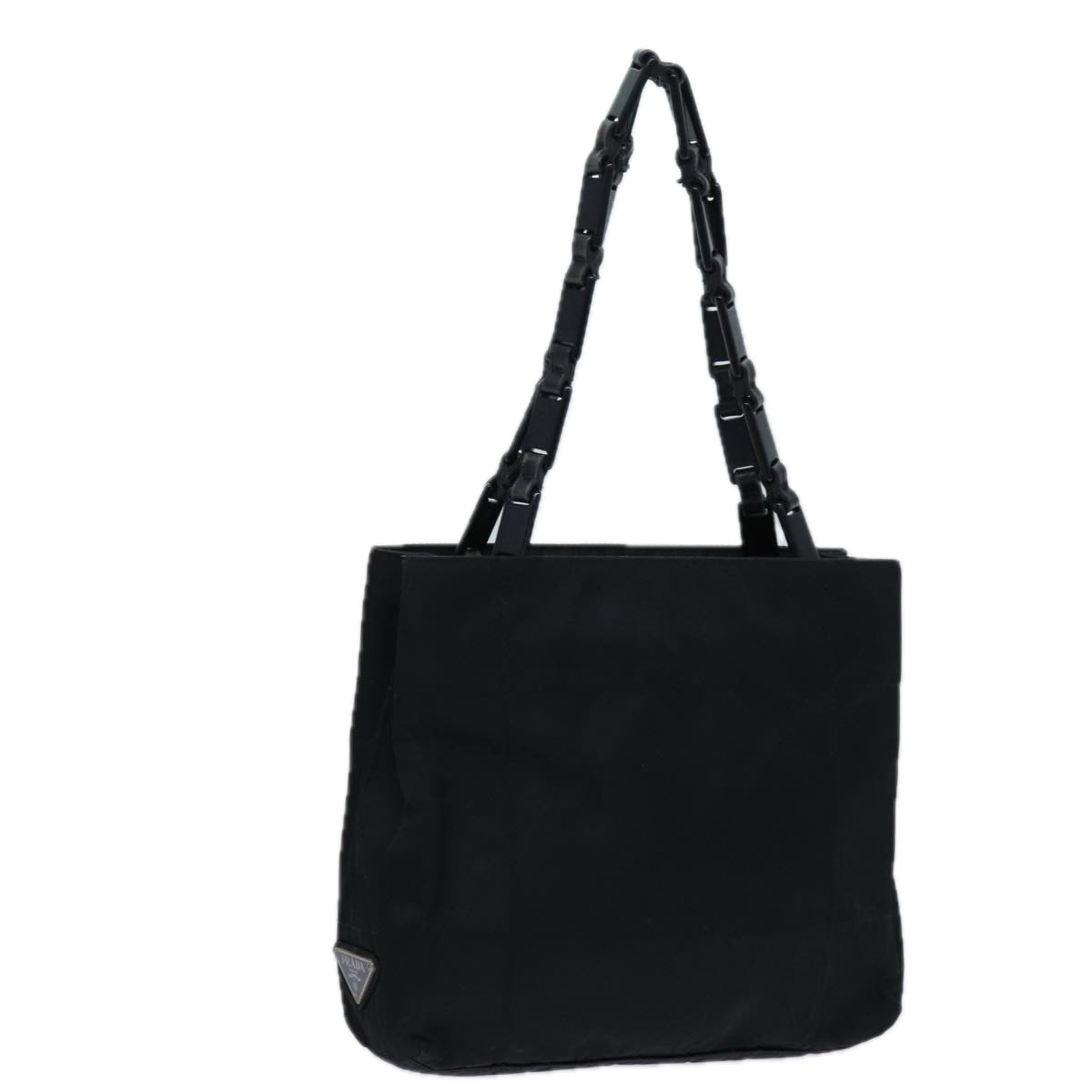 PRADA Hand Bag Nylon Black Auth ar11699