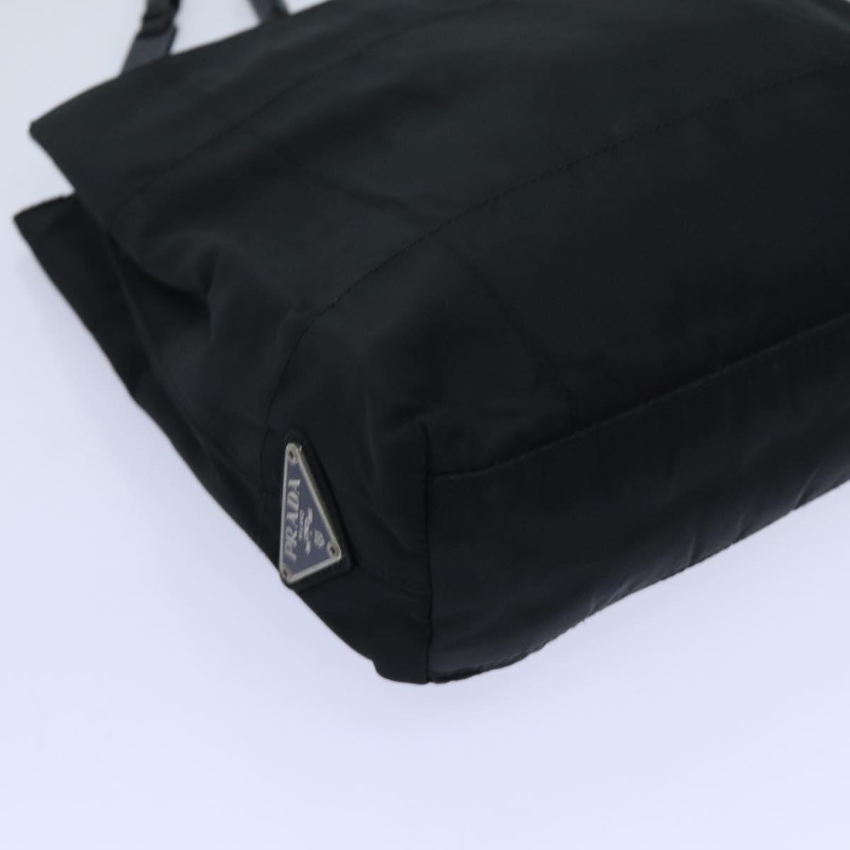 PRADA Hand Bag Nylon Black Auth ar11699