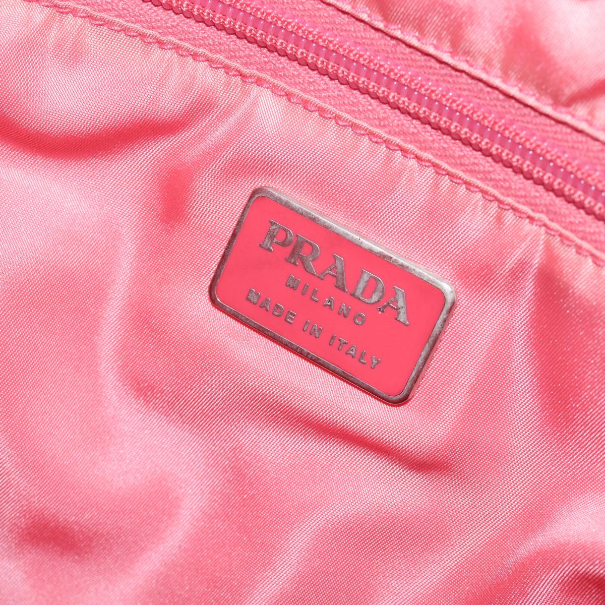 PRADA Shoulder Bag Nylon Pink Auth ar11700