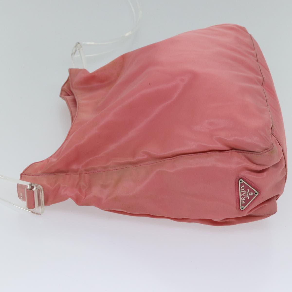 PRADA Shoulder Bag Nylon Pink Auth ar11700