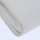 Chloe Chain Shoulder Bag Leather Vintage White Auth ar11719-14