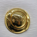 Chloe Chain Shoulder Bag Leather Vintage White Auth ar11719-9