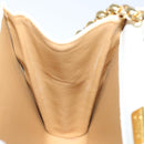 Chloe Chain Shoulder Bag Leather Vintage White Auth ar11719-21