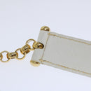 Chloe Chain Shoulder Bag Leather Vintage White Auth ar11719-8
