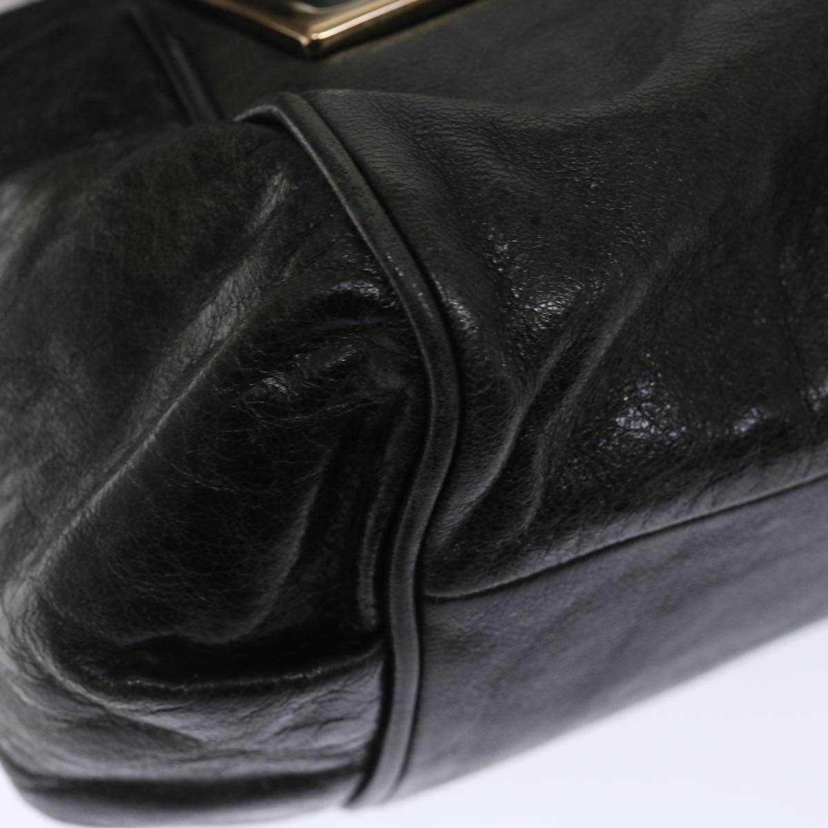 Chloe Etel Hand Bag Leather 2way Black Auth ar11745
