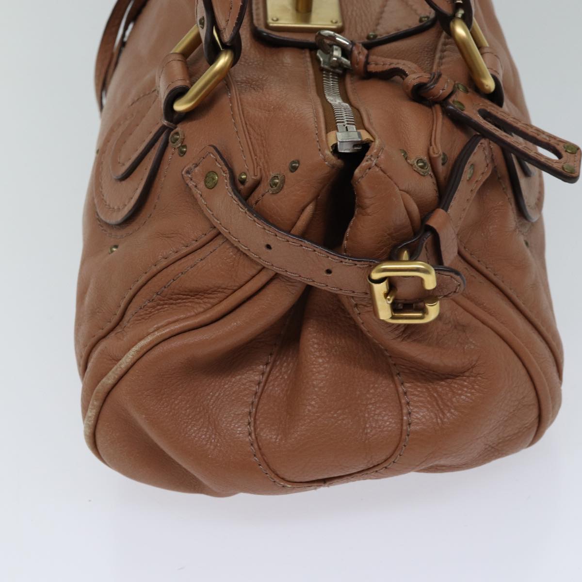 Chloe Paddington Hand Bag Leather Pink Auth ar11748