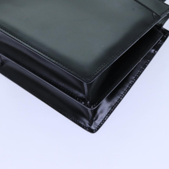 BVLGARI Hand Bag Leather 2way Black Auth ar11750