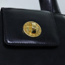 BVLGARI Hand Bag Leather 2way Black Auth ar11750-8